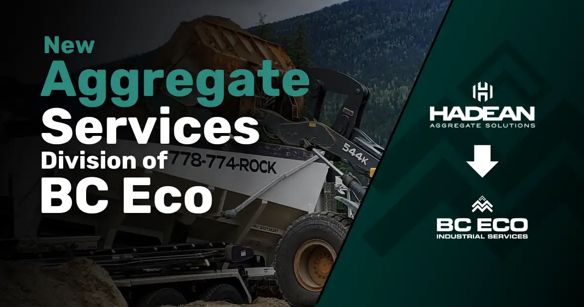 BC Eco Industrial Services Aggregate Services Now Offered By BC Eco Industrial Services Ltd