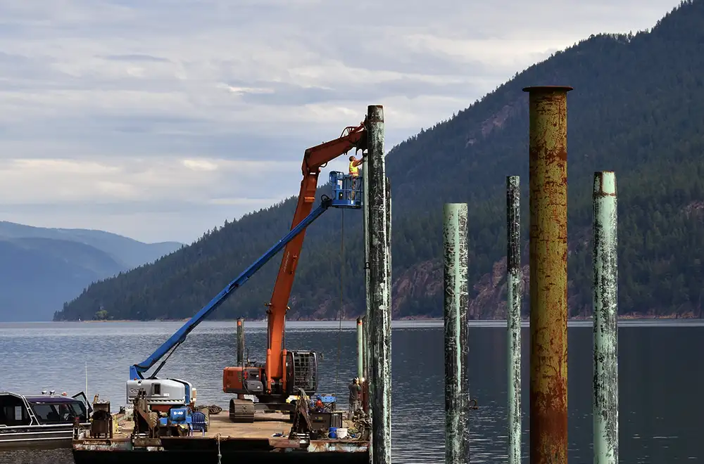 BC Eco Industrial Services Marine Division Pile Driving Services