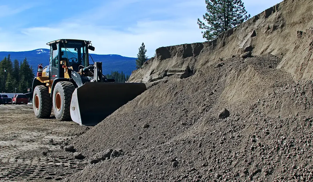 Tandem Dump Truck Loads of Road Gravel for Sale