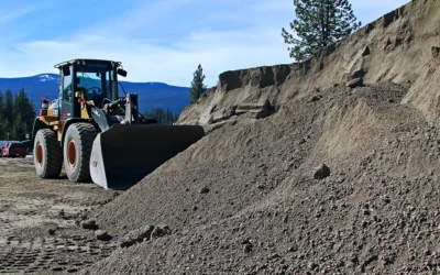 Tandem Dump Truck Loads of Road Gravel for Sale